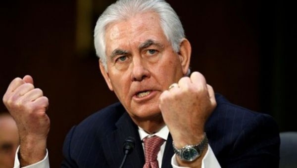 Ngoại trưởng Mỹ Rex Tillerson. Ảnh:Reuters