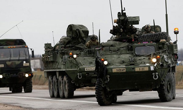 Xe chiến đấu bọc thép Stryker của lục quân Mỹ. Ảnh:Sputnik.