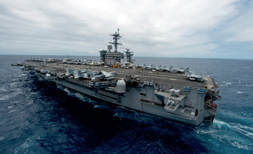 Tàu sân bay USS Carl Vinson. Ảnh: HawaiiReporter