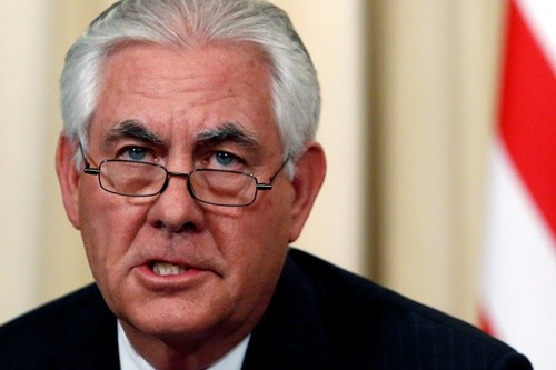 Ngoại trưởng Mỹ Rex Tillerson. Ảnh:Reuters.