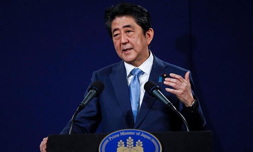 Thủ tướng Nhật Shinzo Abe. Ảnh:Reuters