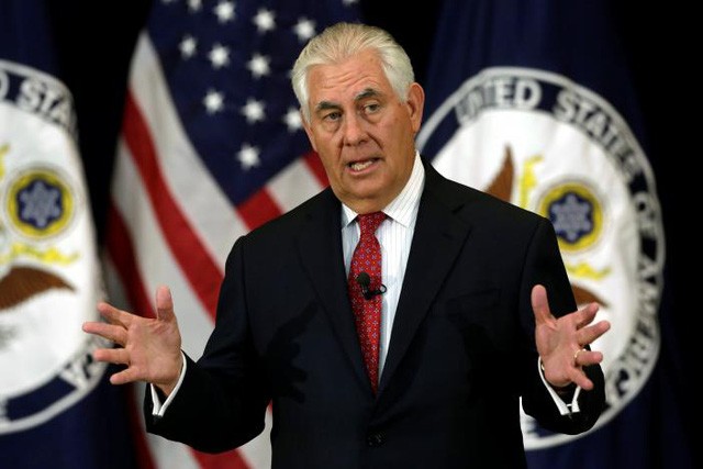 Ngoại trưởng Mỹ Rex Tillerson (Ảnh: Reuters)