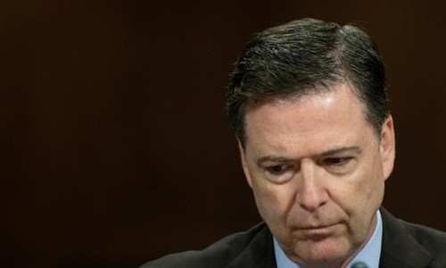 Cựu giám đốc FBI James Comey. Ảnh:AFP