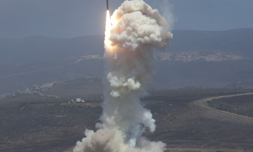 Tên lửa đánh chặn Mỹ. Ảnh:Missile Defense