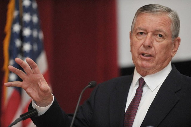 Cựu Bộ trưởng Tư pháp Mỹ John Ashcroft. (Ảnh: AFP)