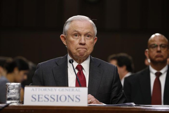 Bộ trưởng Tư pháp Mỹ Jeff Sessions. (Ảnh: Reuters)