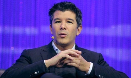 CEO kiêm đồng sáng lập Uber - Travis Kalanick sẽ rời công ty một thời gian. Ảnh:AFP