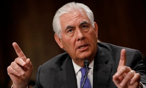 Ngoại trưởng Mỹ Rex Tillerson. Ảnh:Reuters