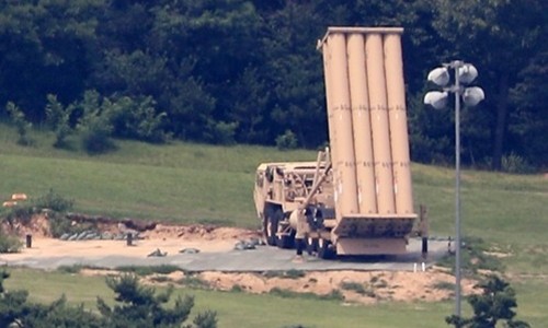 Hệ thống THAAD tại Hàn Quốc. Ảnh:Yonhap.