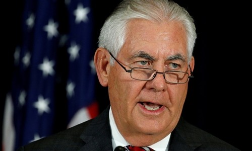 Ngoại trưởng Mỹ Rex Tillerson. Ảnh:Reuters.