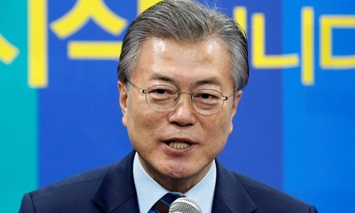 Tổng thống Hàn Quốc Moon Jae-in. Ảnh:Reuters.