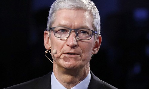 Tim Cook - giám đốc điều hành hãng Apple. Ảnh:Quatz.