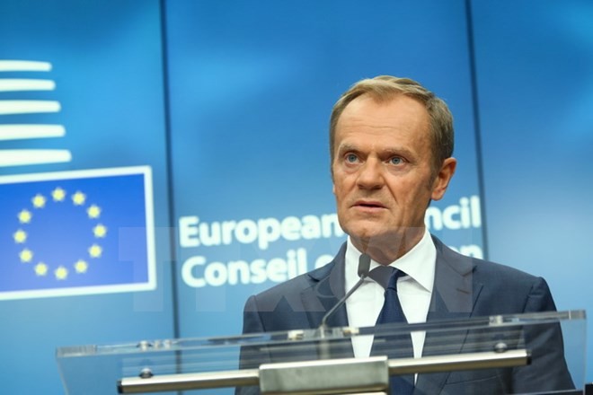 Chủ tịch Hội đồng châu Âu Donald Tusk. (Ảnh: AFP/TTXVN)