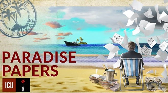 Vụ Paradise Papers đang làm chấn động giới siêu giàu và tinh hoa thế giới. (Nguồn ICIJ)