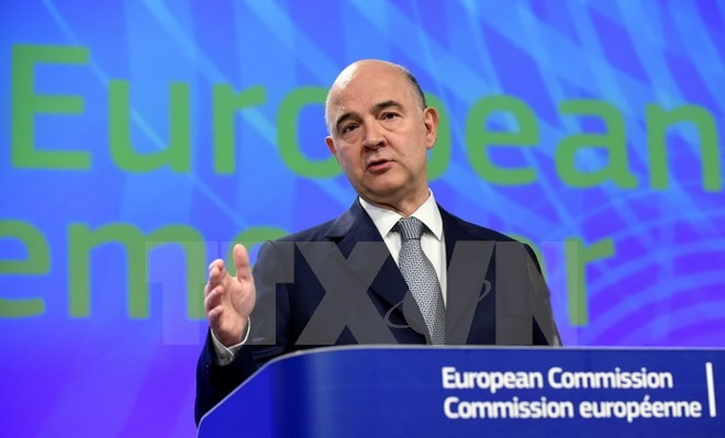 Ủy viên phụ trách kinh tế EU Pierre Moscovici. (Nguồn: AFP/TTXVN)