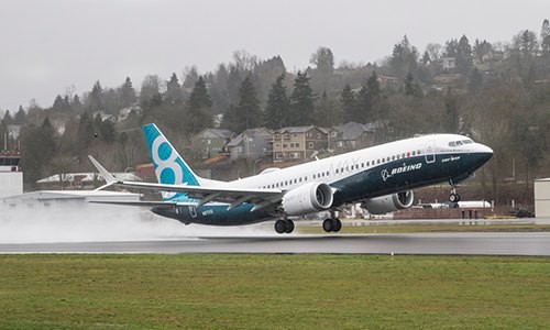 Máy bay 737 Max của Boeing. Ảnh:CNN.