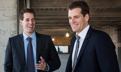 Anh em nhà Winklevoss đã có tài sản tỷ USD nhờ Bitcoin. Ảnh:AFP