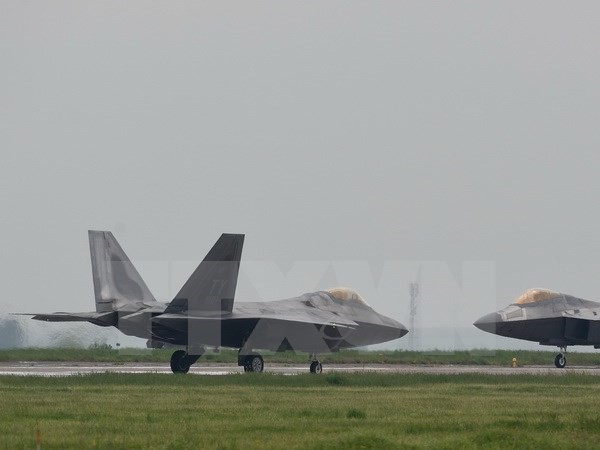 Máy bay chiến đấu Raptor F-22 của Không lực Mỹ. (Nguồn: AFP/ TTXVN)