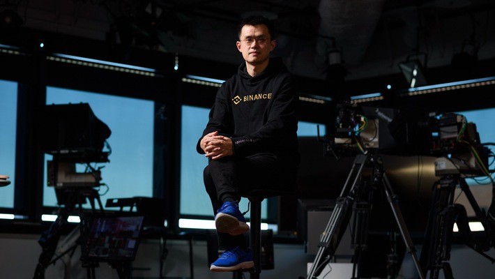 Ông Zhao Changpeng, CEO sàn tiền ảo Binance - Ảnh: Bloomberg.