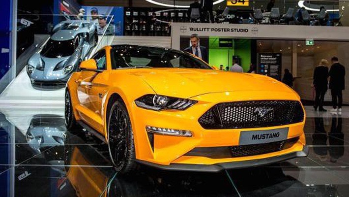 Một chiếc Ford Mustang tại triển lãm ôtô quốc tế Geneva hôm 7/3/2018 - Ảnh: Getty/CNBC.