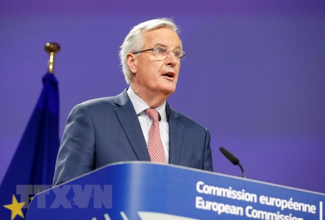 Trưởng đoàn đàm phán EU Michel Barnier. (Ảnh: THX/TTXVN)