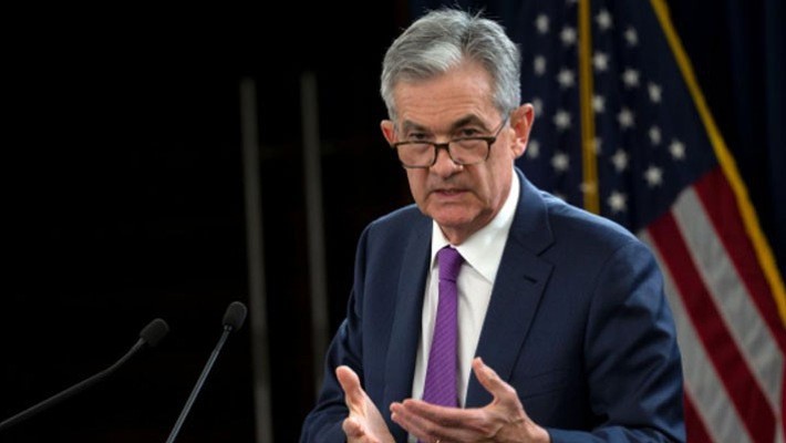 Chủ tịch FED Jerome Powell trong một cuộc họp báo ngày 26/9 - Ảnh: Reuters.