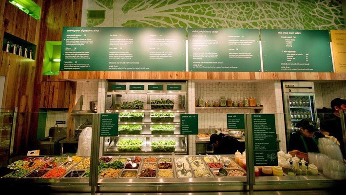 Một nhà hàng Sweetgreen.