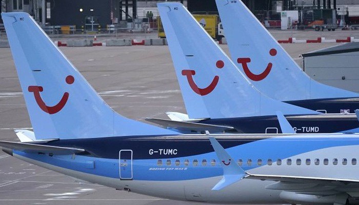 Máy bay 737 Max đậu ở sân bay Manchester, Anh, ngày 12/3 - Ảnh: Getty/CNBC.