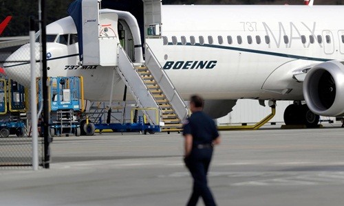 Một máy bay Boeing 737 MAX tại sân bay. Ảnh:CBC.