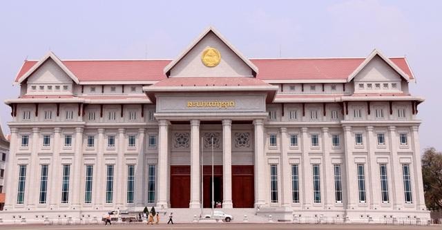 Công trình Nhà Quốc hội Lào trị giá hơn 111 triệu USD. Ảnh: Bộ Xây dựng