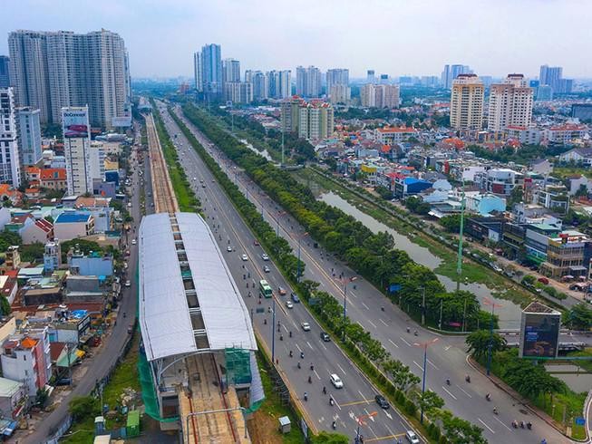 Tuyến Metro số 1 tại TP.HCM.