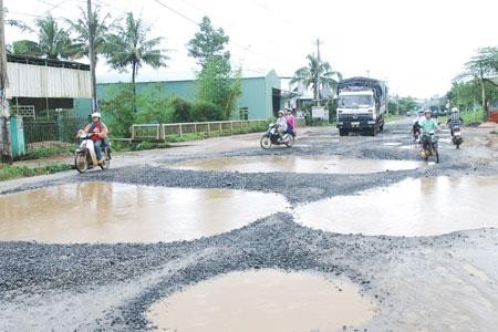 Đường Lê Đại Hành, TP. Pleiku. Ảnh: Báo Gia Lai