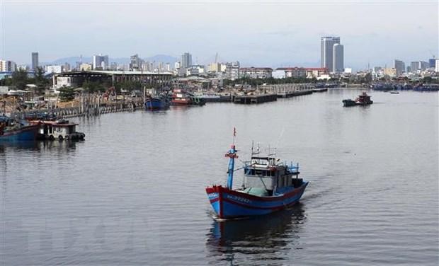 Cảng cá Thọ Quang. Ảnh: TTXVN