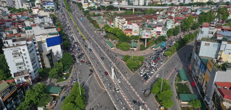 Nút giao thông Ngã Tư Sở sẽ được điều chỉnh từ ngày 9/1