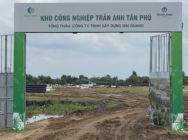 Chuyển mục đích sử dụng đất để thực hiện Dự án Khu công nghiệp Trần Anh - Tân Phú.