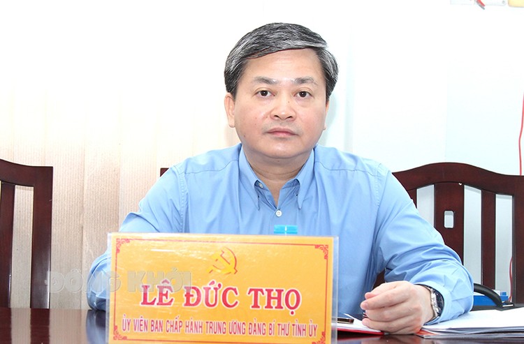 Ông Lê Đức Thọ, Ủy viên Trung ương Đảng, Bí thư Tỉnh ủy Bến Tre. Ảnh: Báo Đồng Khởi