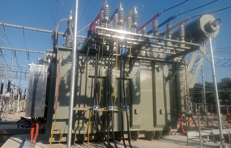 Máy biến áp T2 - 63MVA của Trạm biến áp 220kV Huế vừa được nâng công suất và đóng điện thành công