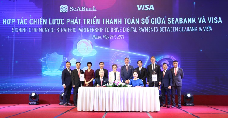 Ngân hàng TMCP Đông Nam Á (SeABank, mã chứng khoán SSB) và Tổ chức thẻ quốc tế Visa đã ký kết thỏa thuận Hợp tác chiến lược Phát triển thanh toán số