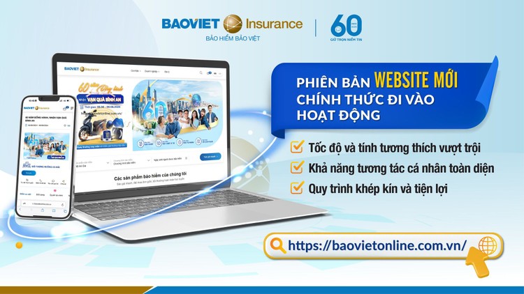 Bảo hiểm Bảo Việt chính thức hoạt động giao diện website mới