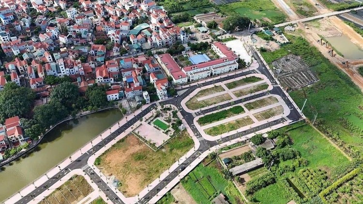 Khu đất đấu giá xã Tiền Yên, Hoài Đức có giá trúng cao nhất lên tới 133,3 triệu đồng/m2, gấp hơn 18 lần so với giá khởi điểm