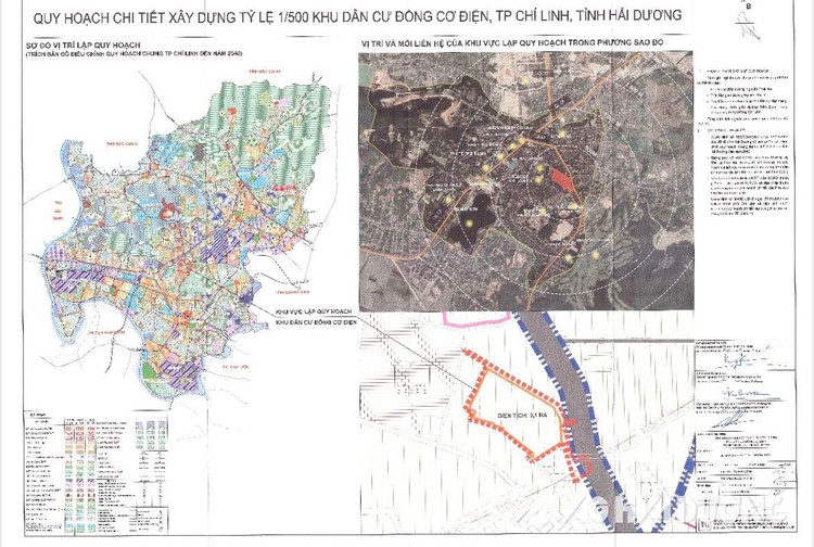 Quy hoạch chi tiết Dự án Đầu tư xây dựng Khu dân cư Đồng Cơ Điện, thành phố Chí Linh
