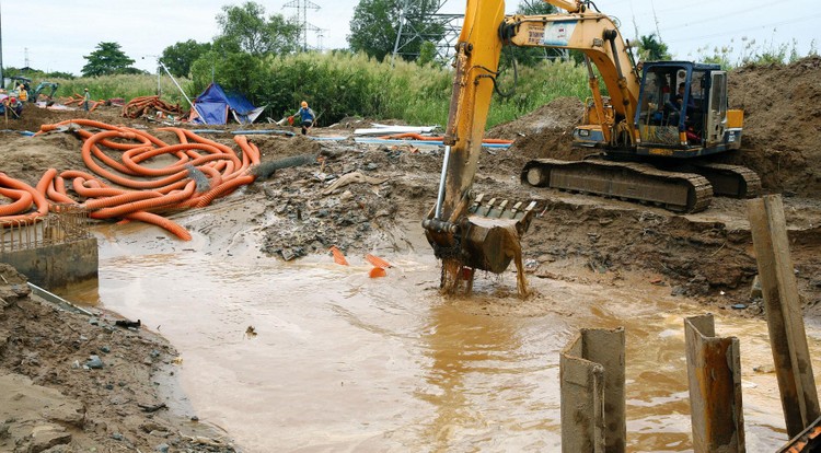 Gói thầu số 04 Xây dựng tuyến suối Cải nhánh 1 và công trình trên kênh thuộc Dự án Chống ngập úng khu vực suối Cải, TP. Long Khánh (tỉnh Đồng Nai). Ảnh minh họa: Tiên Giang