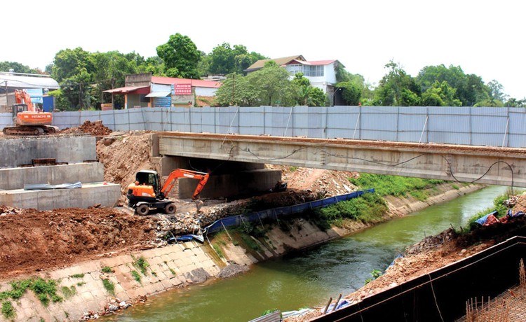 Dự án Phát triển tổng hợp đô thị động lực - TP. Thái Nguyên có tổng mức đầu tư 100 triệu USD, theo kế hoạch sẽ hoàn thành cuối năm 2023. Ảnh: Kim Oanh