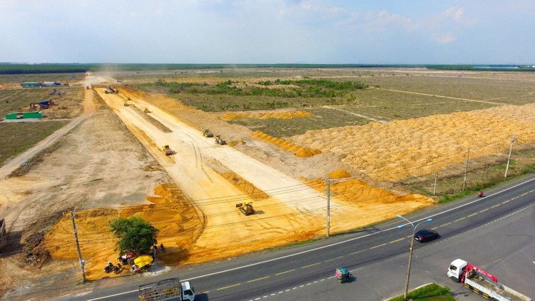 Dự án Thu hồi đất, bồi thường, hỗ trợ, tái định cư Cảng hàng không quốc tế Long Thành chậm tiến độ có liên quan đến công tác xây dựng các khu tái định cư, công tác kiểm đếm, xây dựng giá bồi thường. Ảnh: Song Lê