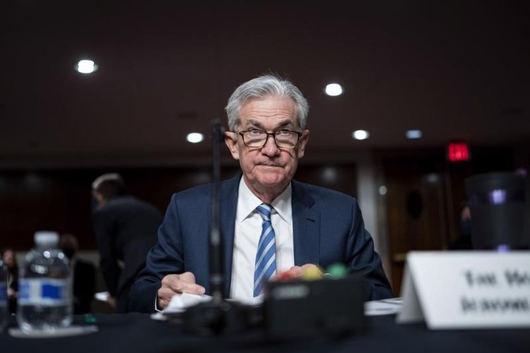 Chủ tịch Fed Jerome Powell trong phiên điều trần tại Thượng viện Mỹ gnafy 30/11 - Ảnh: Bloomberg.