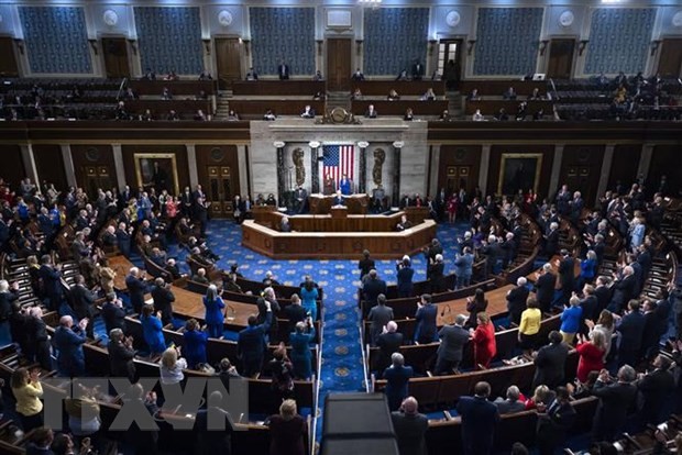 Quang cảnh một phiên họp Quốc hội Mỹ ở Washington, DC. (Ảnh: AFP/TTXVN)