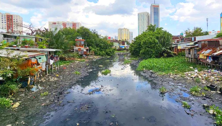 Dự án Nạo vét, cải tạo môi trường, xây dựng hạ tầng rạch Xuyên Tâm (từ kênh Nhiêu Lộc - Thị Nghè đến sông Vàm Thuật) quận Bình Thạnh, quận Gò Vấp sắp được triển khai. Ảnh: Minh Quân