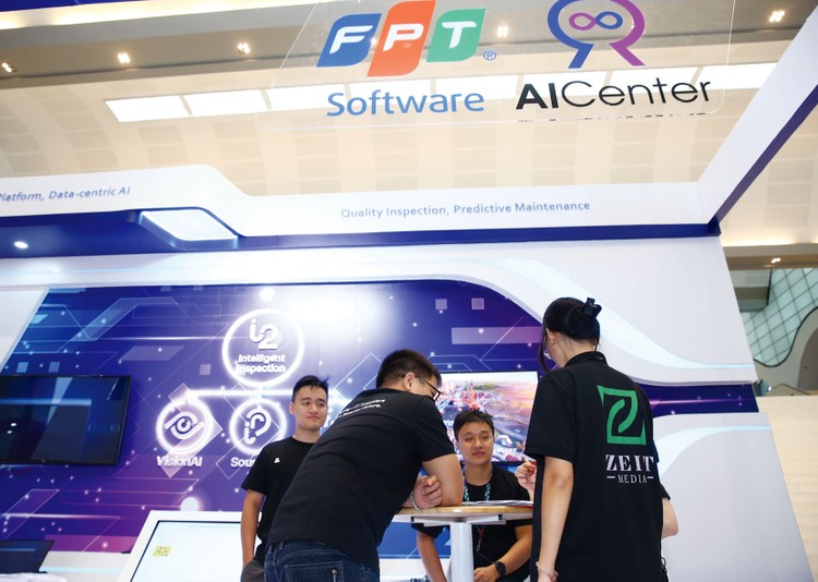 Năm 2023, FPT đạt doanh thu xuất khẩu phần mềm 1 tỷ USD, góp phần đưa Việt Nam trở thành cường quốc thứ hai thế giới về xuất khẩu phầm mềm. Ảnh: Tiên Giang