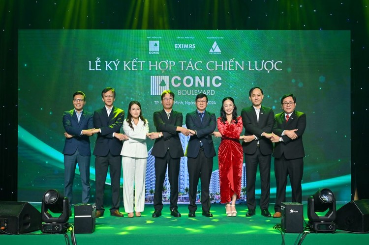 Ký kết hợp tác chiến lược dự án căn hộ Conic Boulevard giữa Công ty CP XD ĐT & PT Lĩnh Phong Conic cùng Công ty CP Bất động sản Eximrs và Ngân hàng TMCP Việt Á