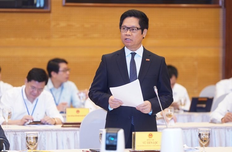 Ông Vũ Tiến Lộc, Chủ tịch  Phòng Thương mại và Công nghiệp Việt Nam tại Hội nghị.